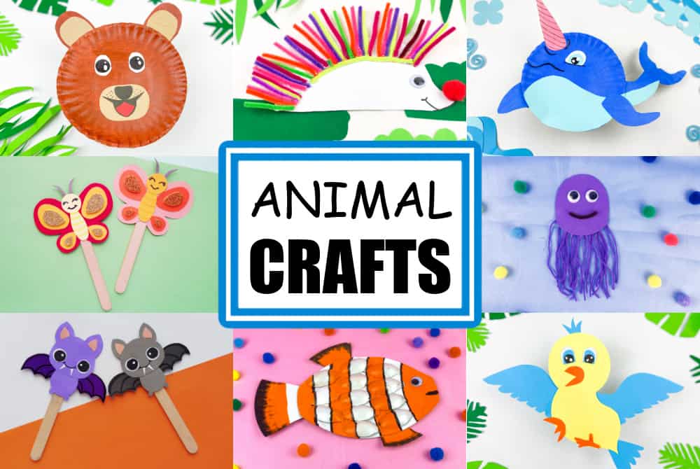 101+ Easy and Fun Animal Crafts and Activities For Kids - Made with HAPPY