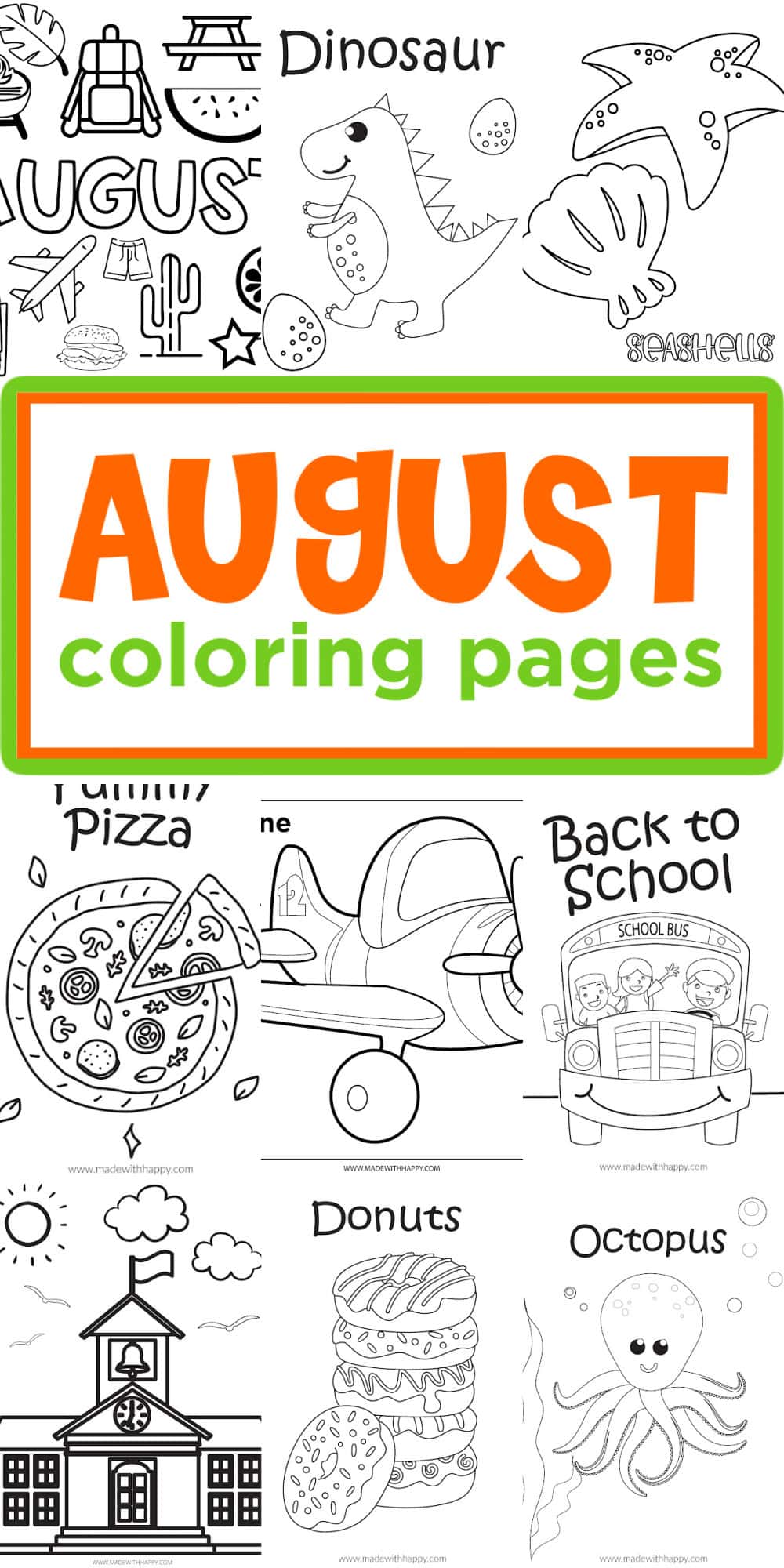 august color pages