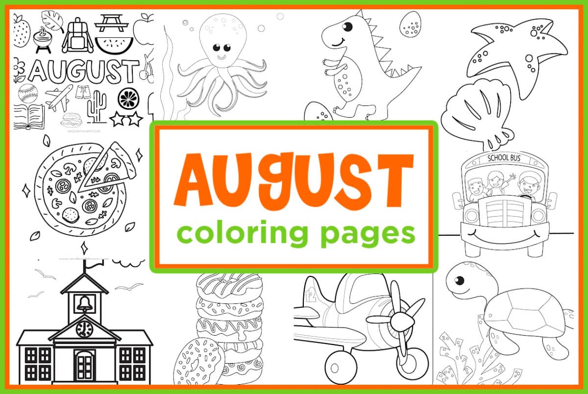 august coloring pages