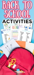 Back to School Activities Printables - Made with HAPPY