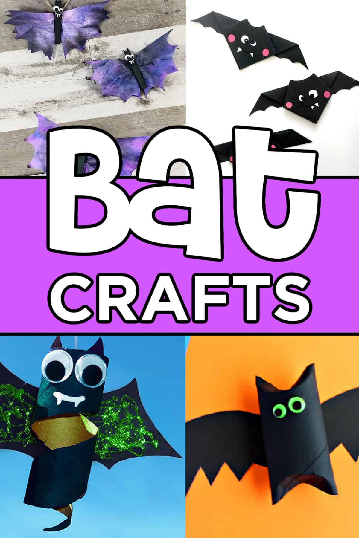 Tp roll Halloween bats - This crafty family - Crafts for kids