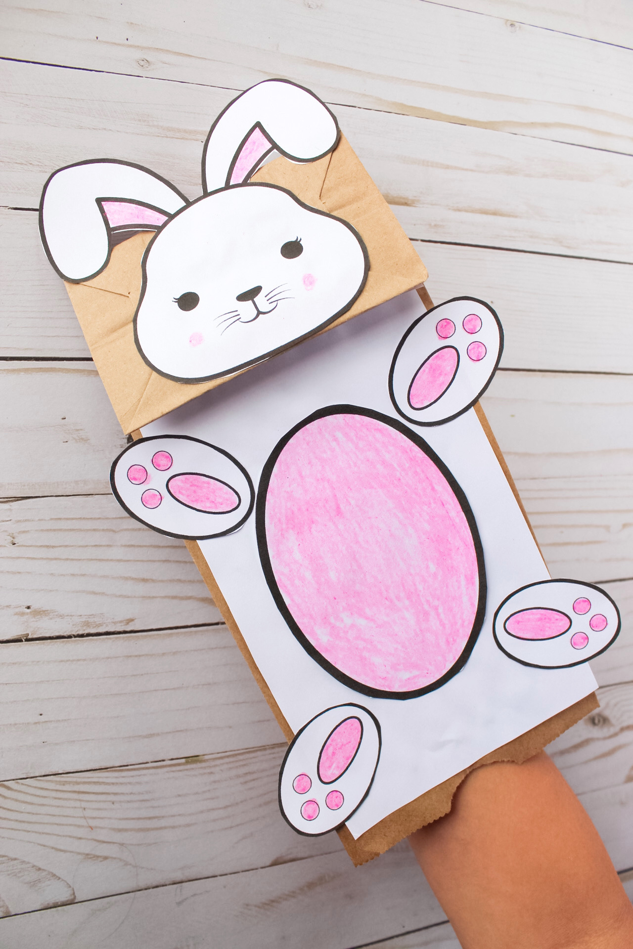 Update 114  bunny paper bag puppet printable latest kidsdream edu vn