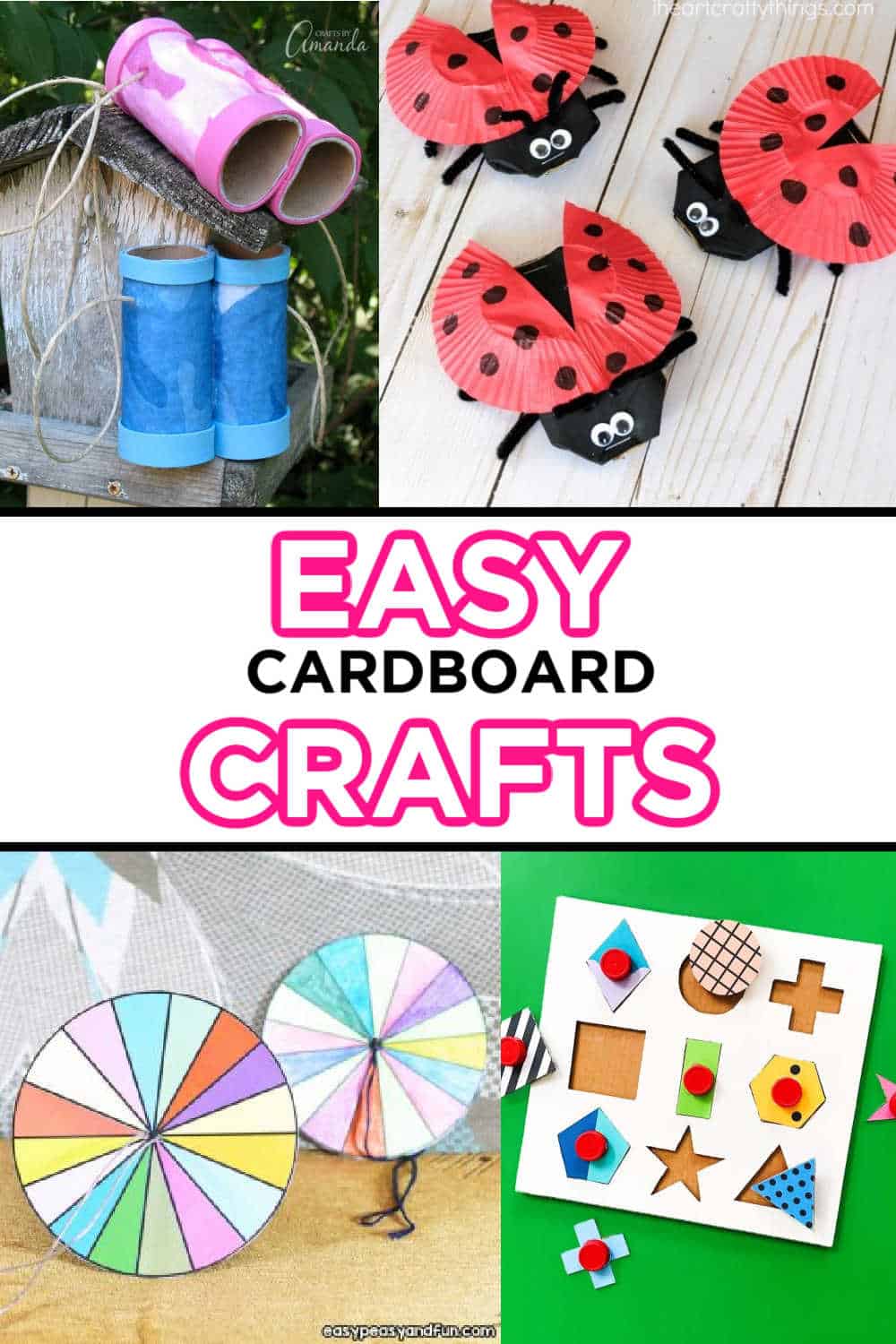 Homemade cardboard toys for kids to make and play with - The Craft Train