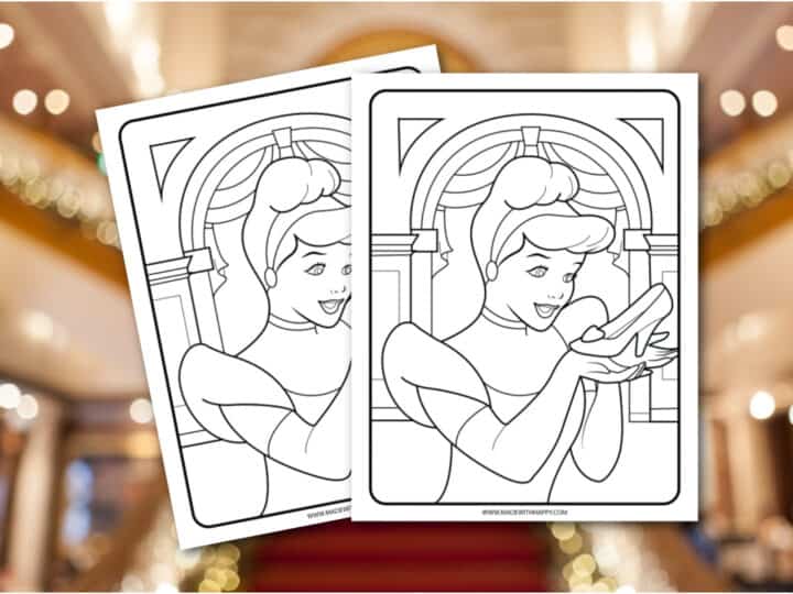 cinderella coloring page