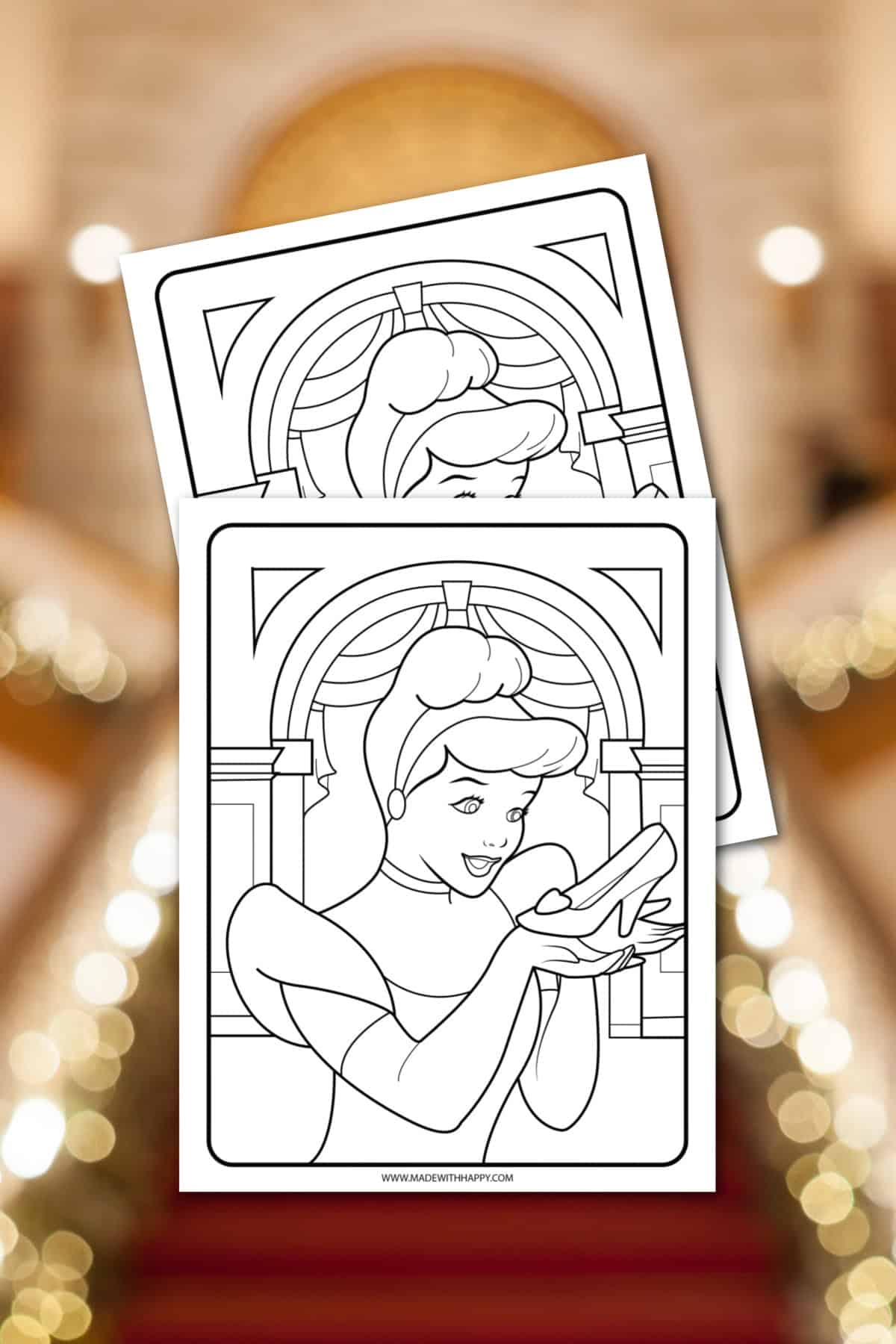 cinderella coloring sheet