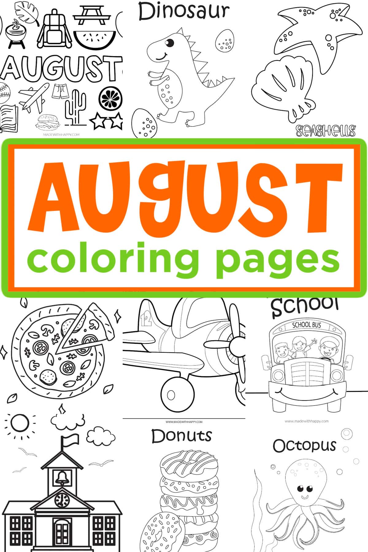 coloring pages for august