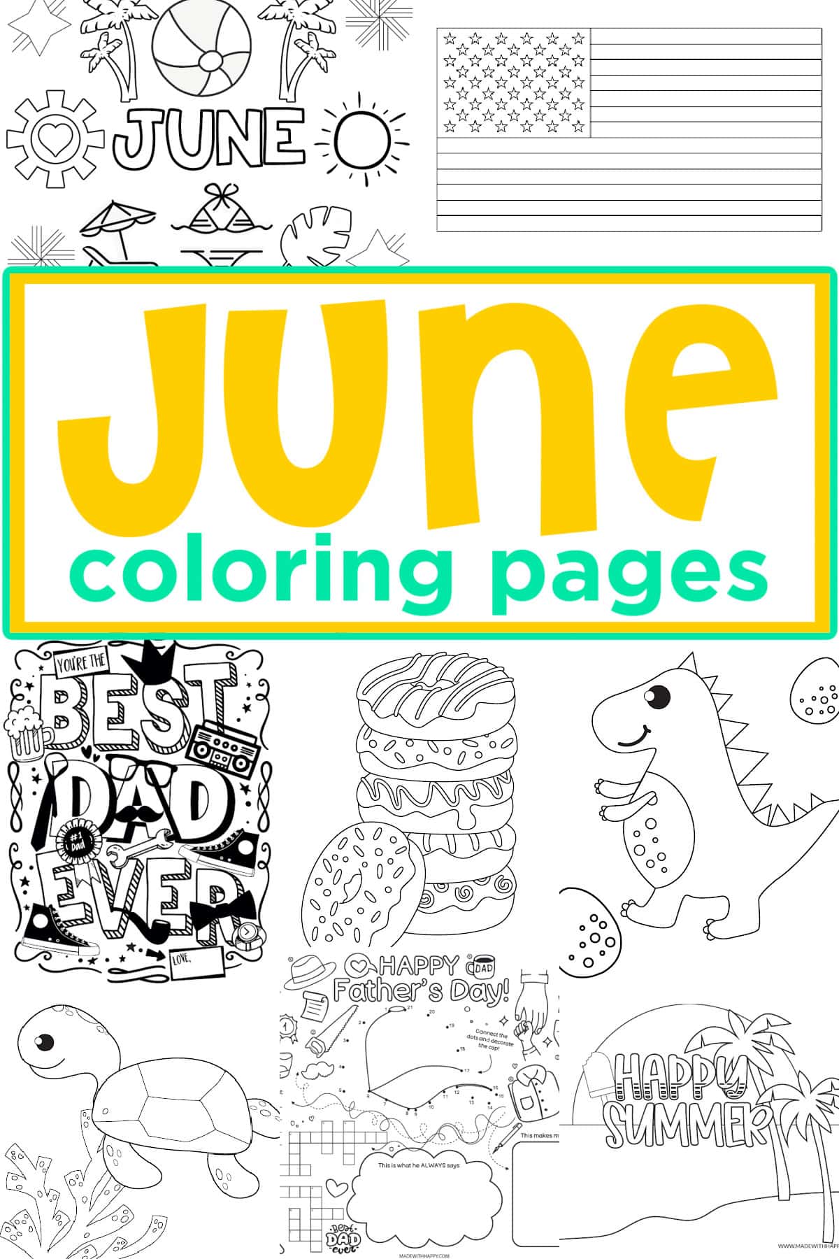 coloring pages for june