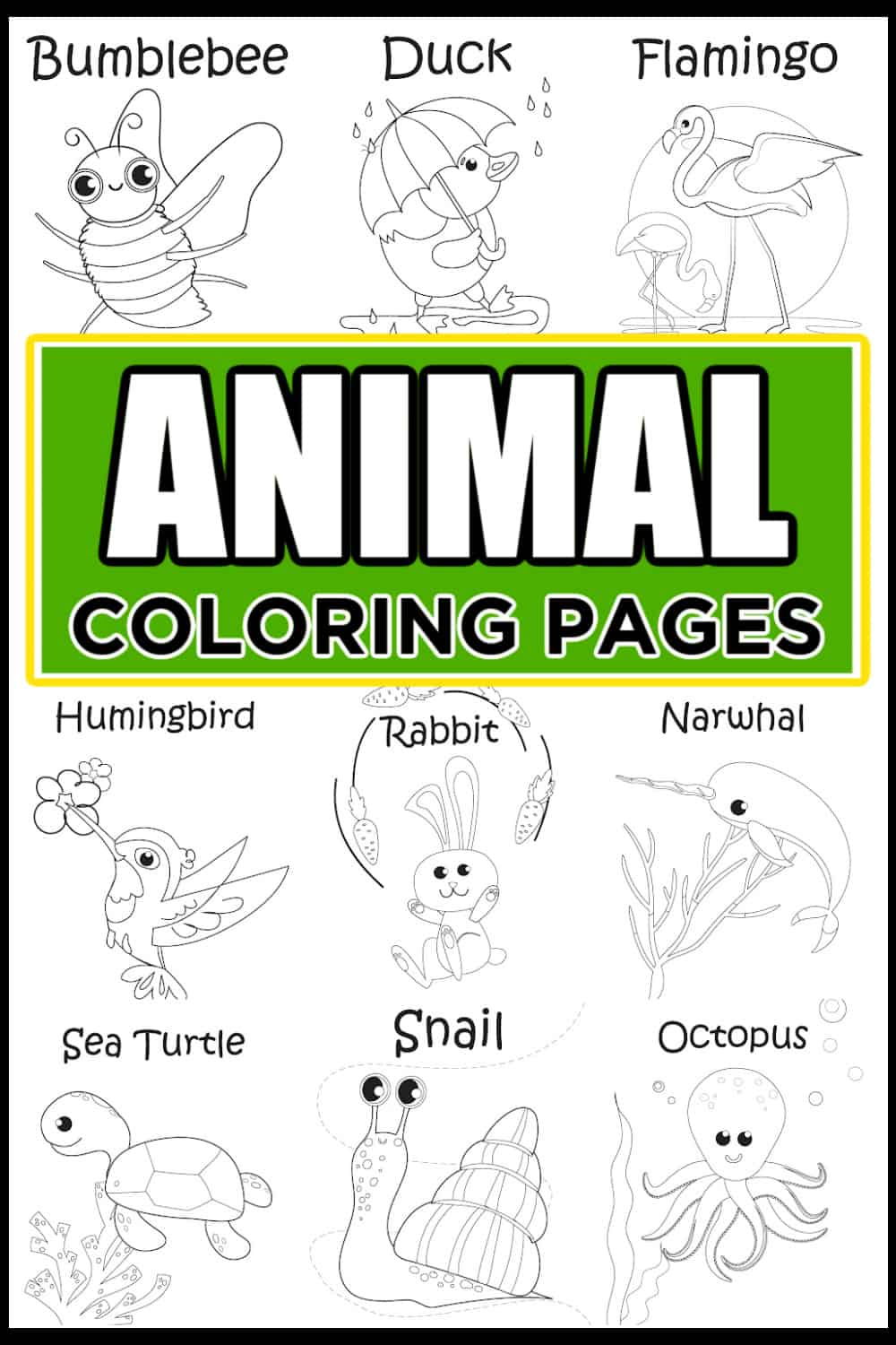 101 Cute Animals Coloring Book: Enter the Animal Kingdom and Create your  Masterpiece! 4 Books in 1! Easy and Adorable Designs, for Hours of Sweet  and