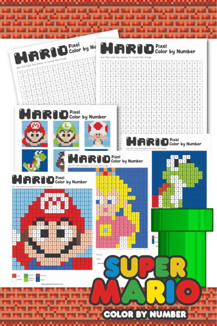 all super mario characters coloring pages