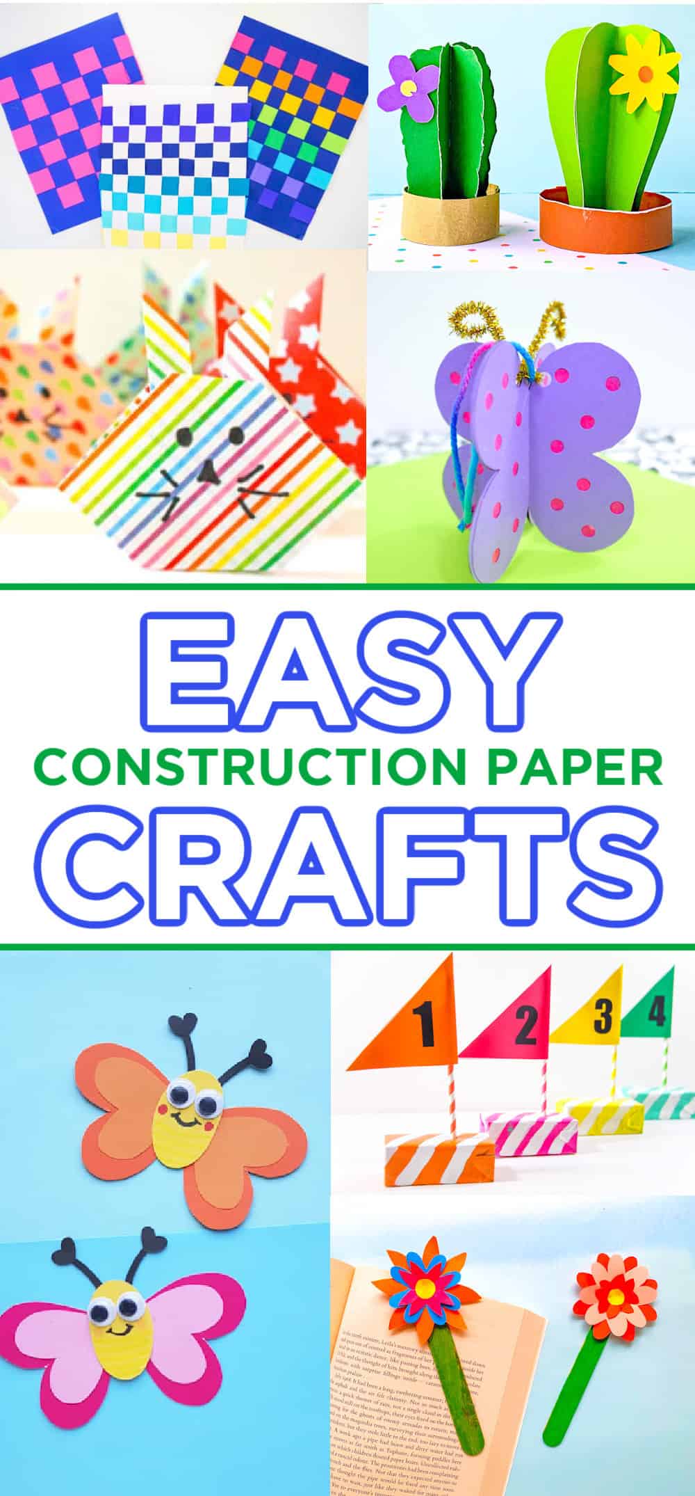 101+ Easy Construction Paper Crafts - Made With Happy