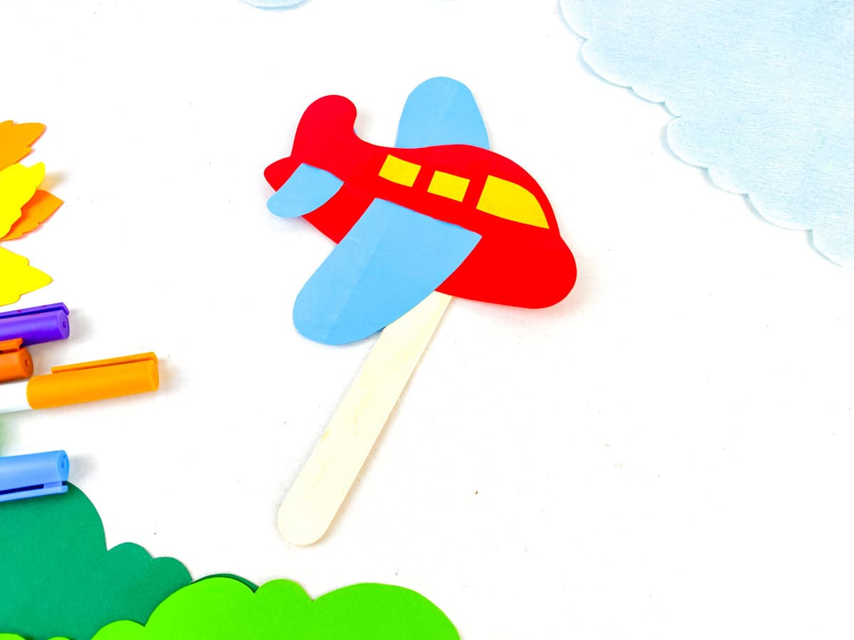 craft stick airplane