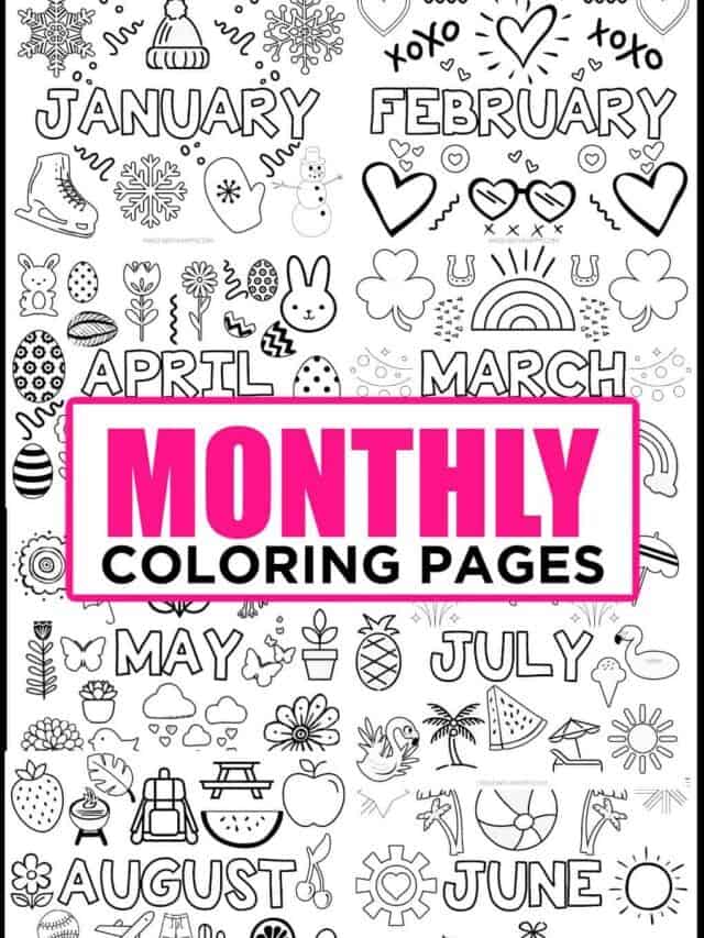 Months Coloring Pages