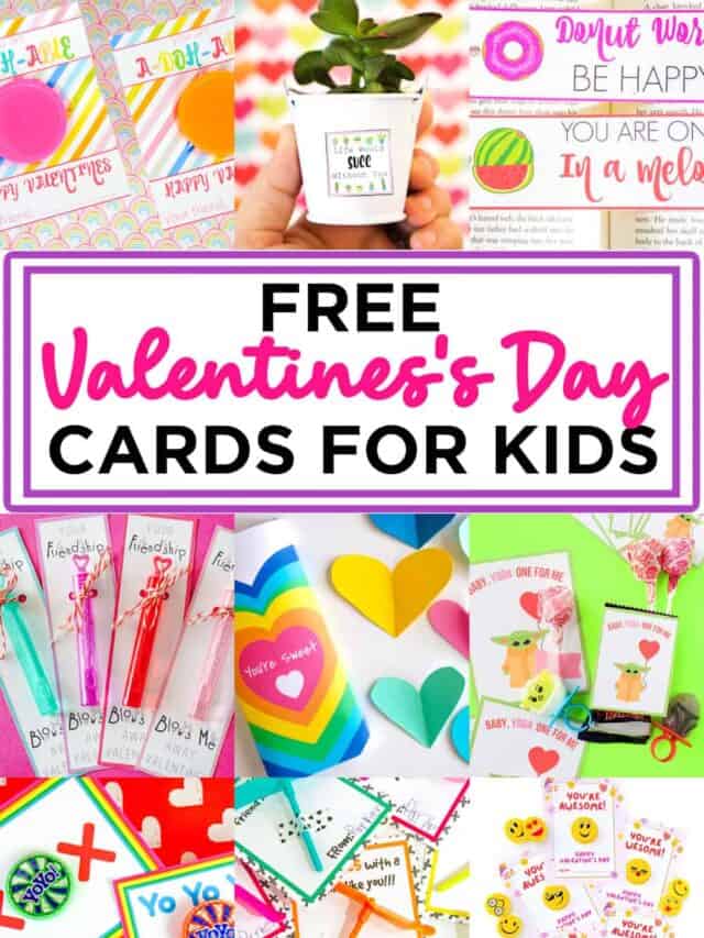 Kids Valentines Cards - Made with HAPPY