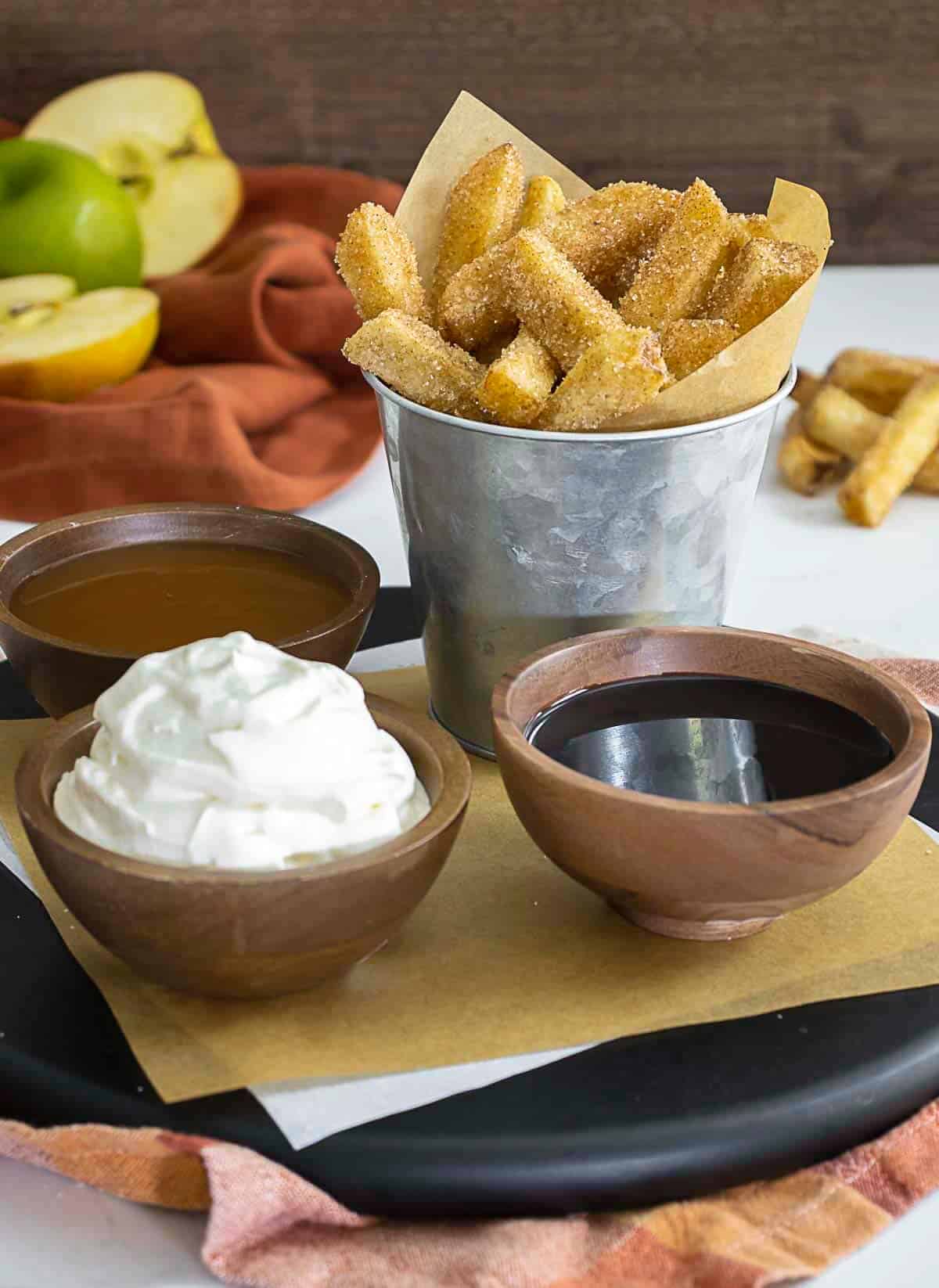 deep fried apple fries