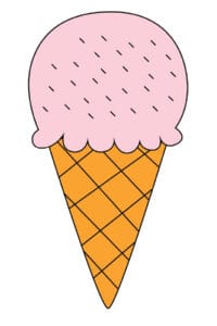 drawing a ice cream