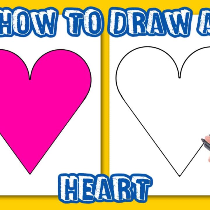 Watercolor Heart Art Easy Painting Idea for Kids - Projects with Kids