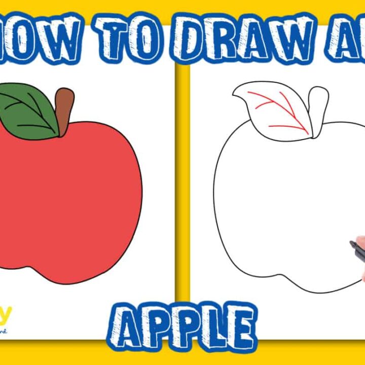 Apple, drawing, education, fruit, school icon - Download on Iconfinder