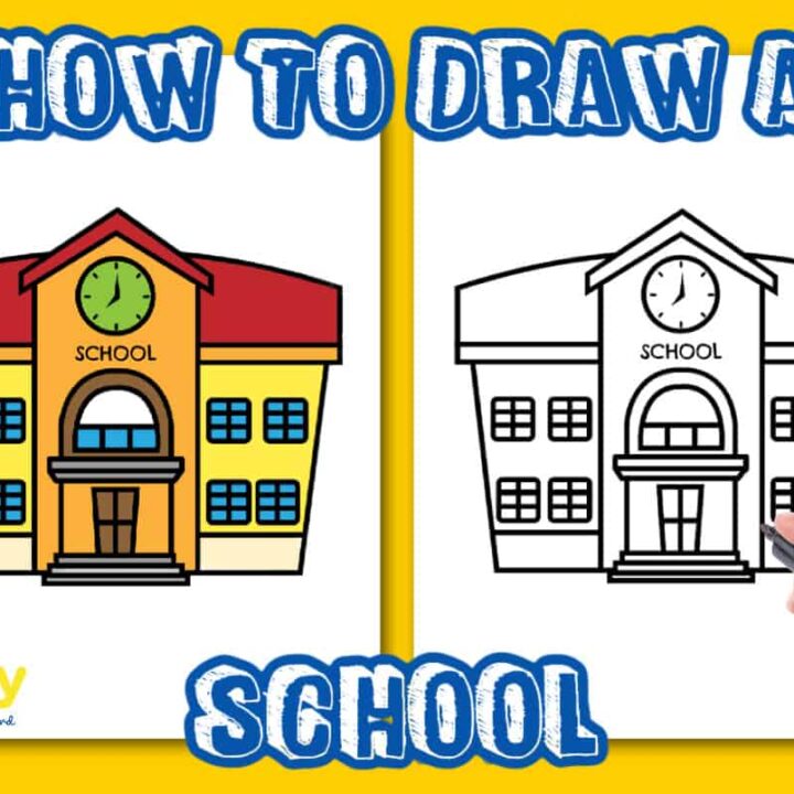 Cartoon School Building Drawing High-Res Vector Graphic - Getty Images