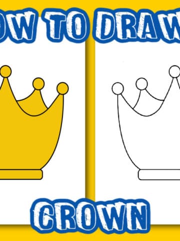 How Easy To Draw a Crown | Crown drawing, Crown art, Crown painting