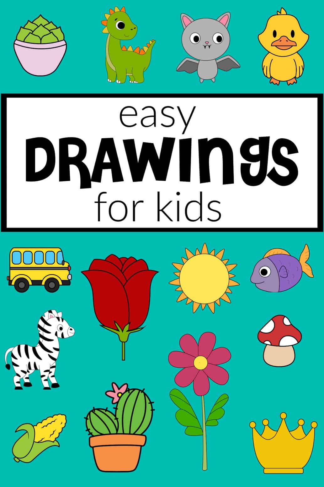 easy sketches to draw for kids