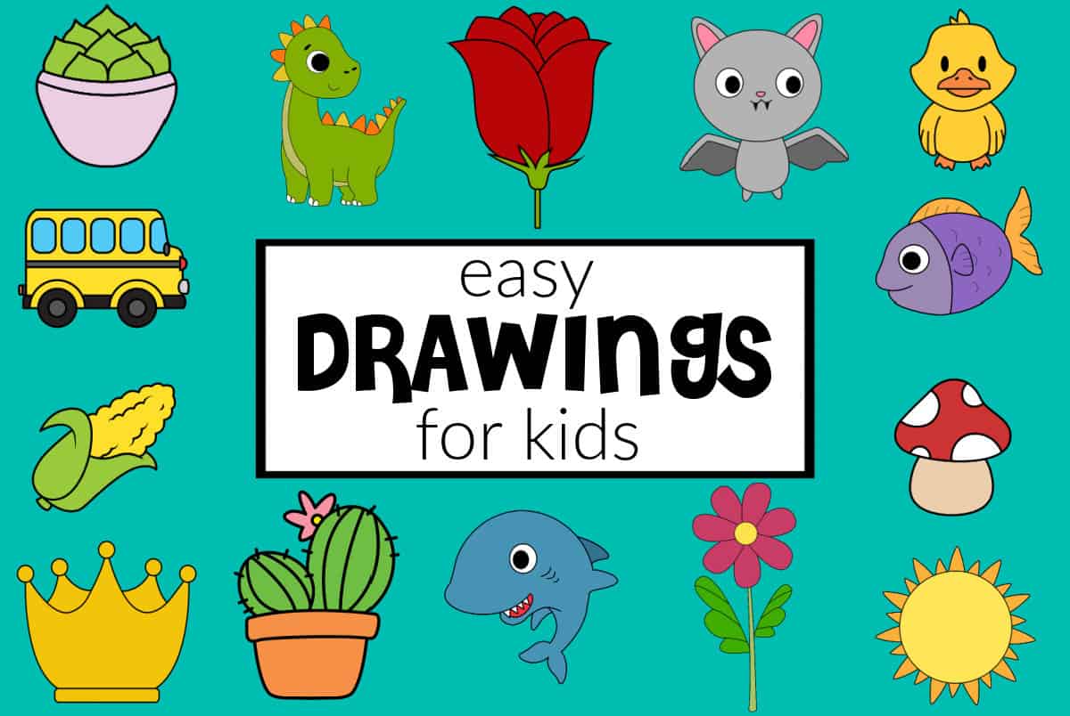 25 Easy Drawing Tutorials for Kids to Learn to Draw Cool Things