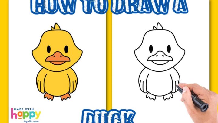 Ducks. Duck drawing, Baby cartoon drawing, Cartoon drawings, Cute Duck  Drawing HD wallpaper | Pxfuel