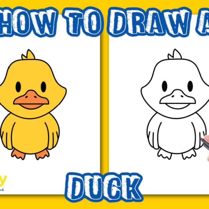 How to Draw Cute Kawaii Baby Ducks / Cartoon Ducklings in Easy Step by Step  Drawing Tutorial for Kids | How to Draw Step by Step Drawing Tutorials