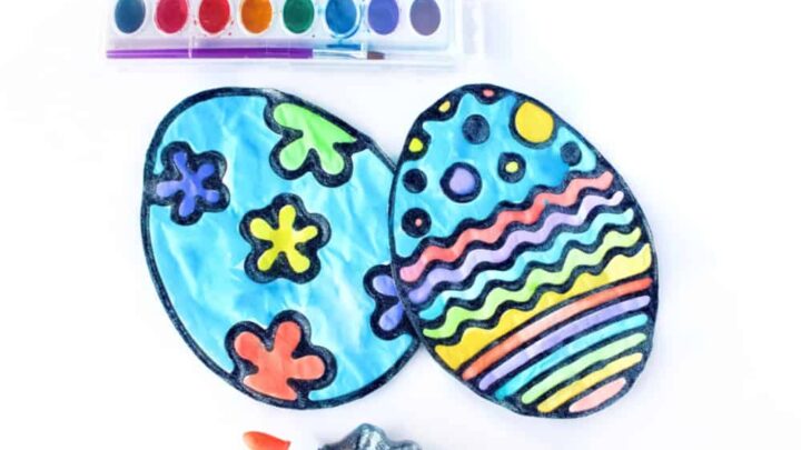 How to Make a Colorful Easter Egg Suncatcher - Crafting A Fun Life