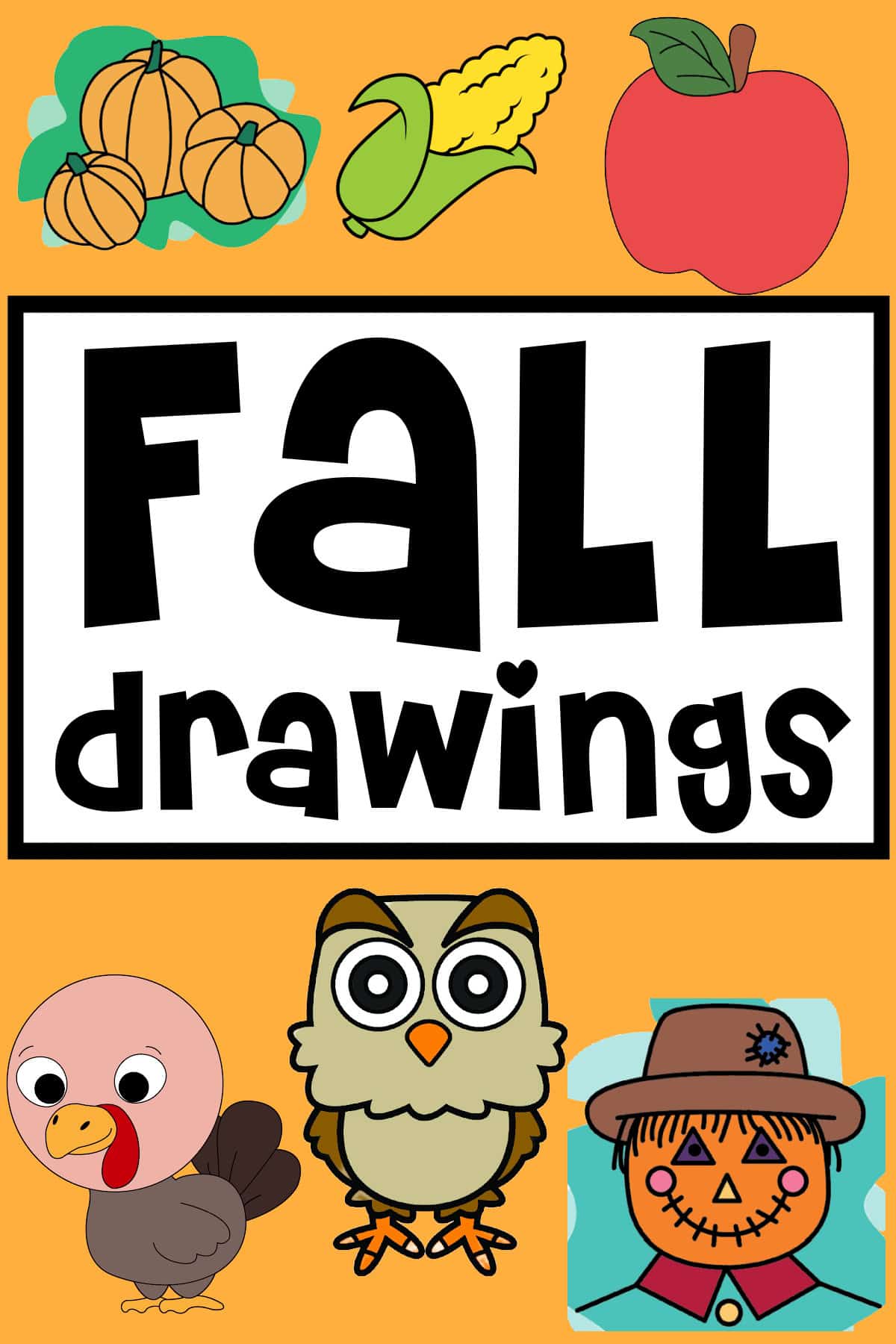 easy fall drawings