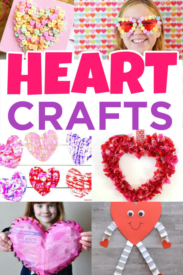 35+ Easy Heart Crafts For Kids - Made with HAPPY