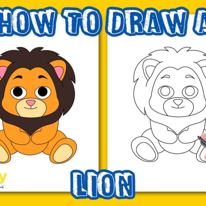How to draw a Lion Face easy step by step||Simple lion face drawing for  kids and beginners. - YouTube