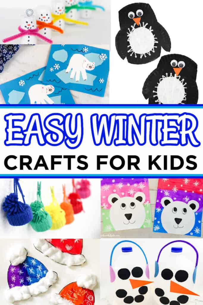 50+ Easy Winter Crafts For Kids - Made with HAPPY