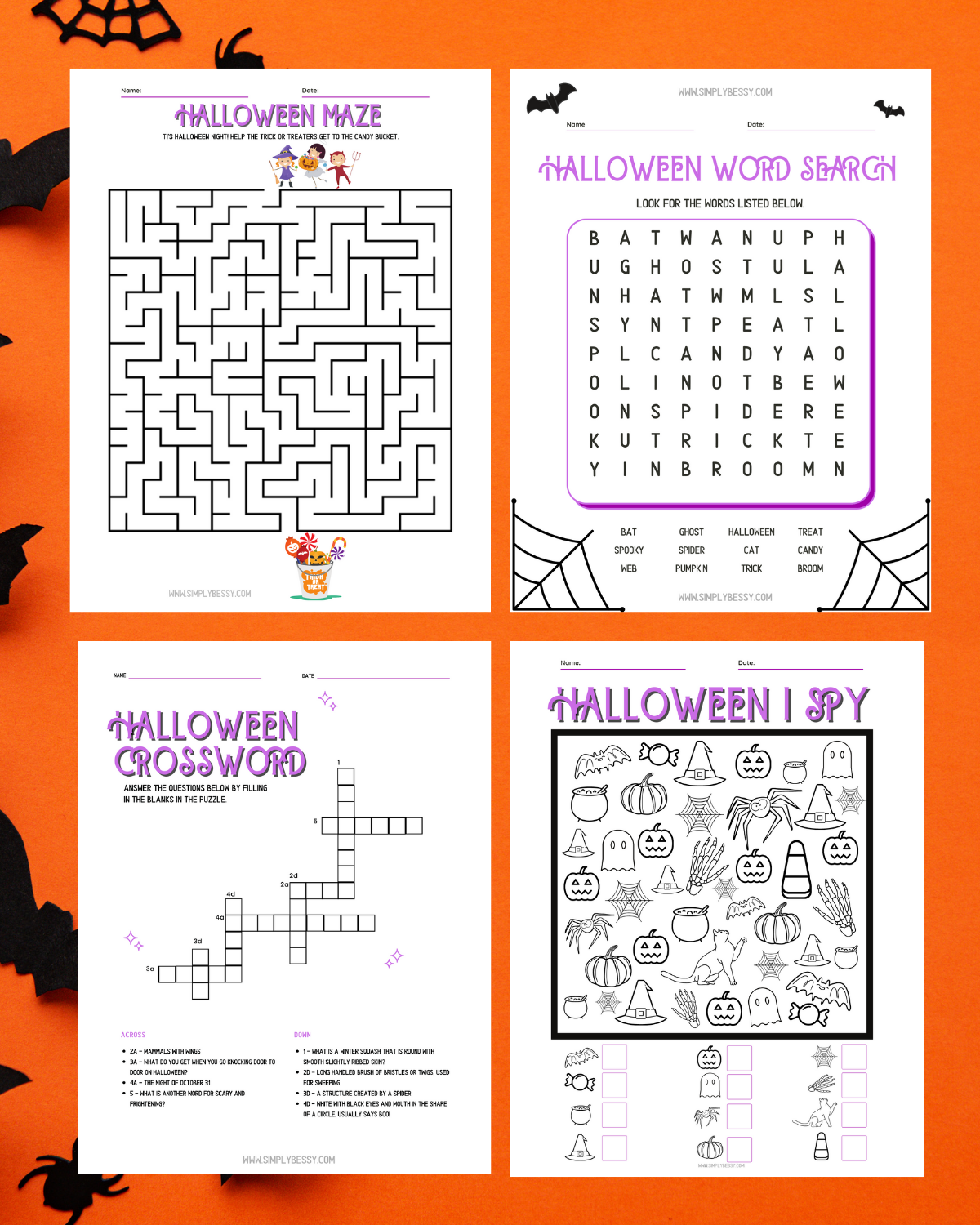 first grade halloween activities