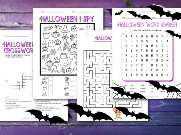 halloween activity sheets