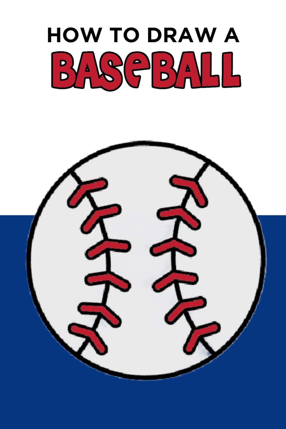 how to draw a baseball