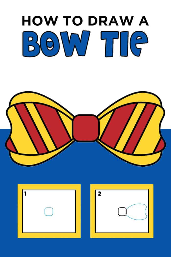 How to Draw a Bow Tie Easy Made with HAPPY
