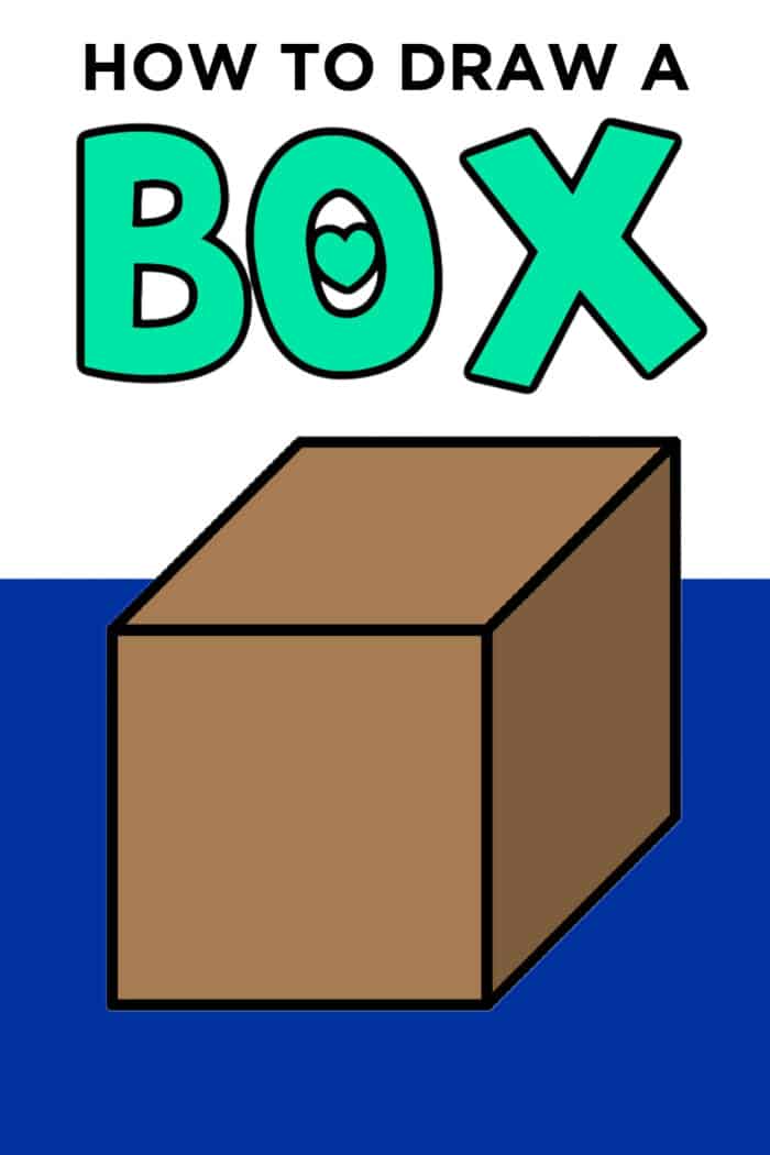 Easy How to Draw a Cube Tutorial and Cube Coloring Page