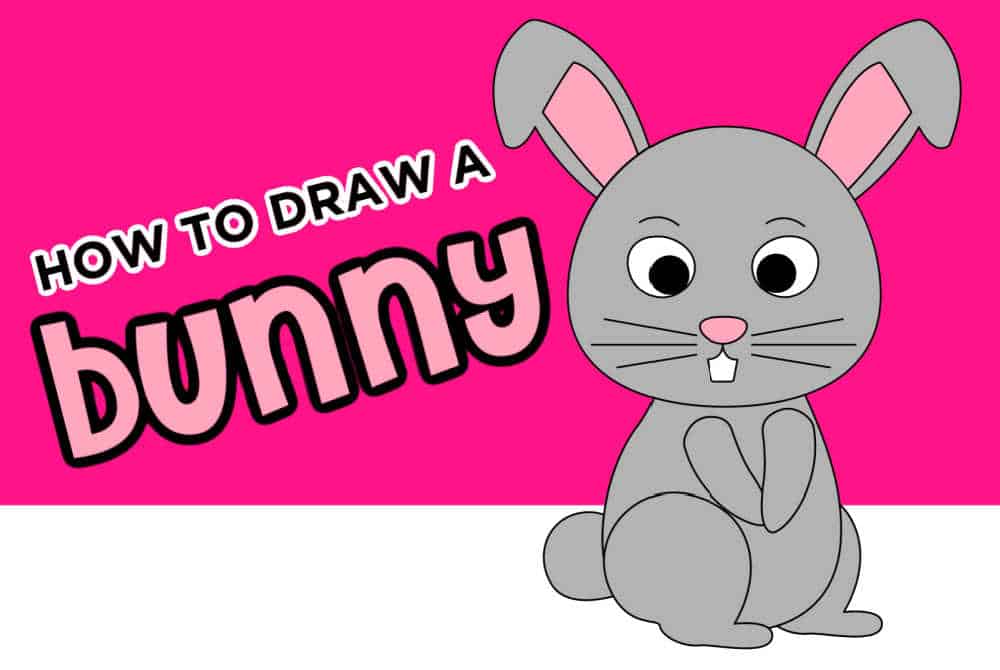 how to draw a cute easter bunny