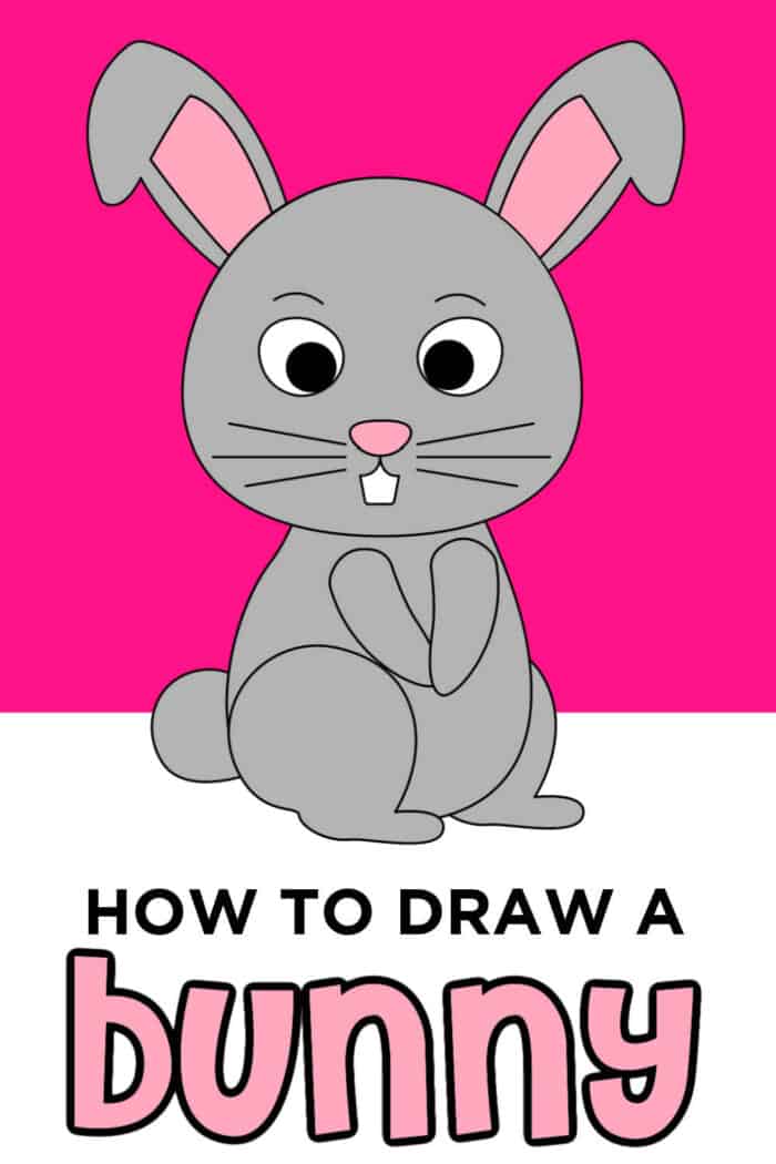 rabbit drawing step by step