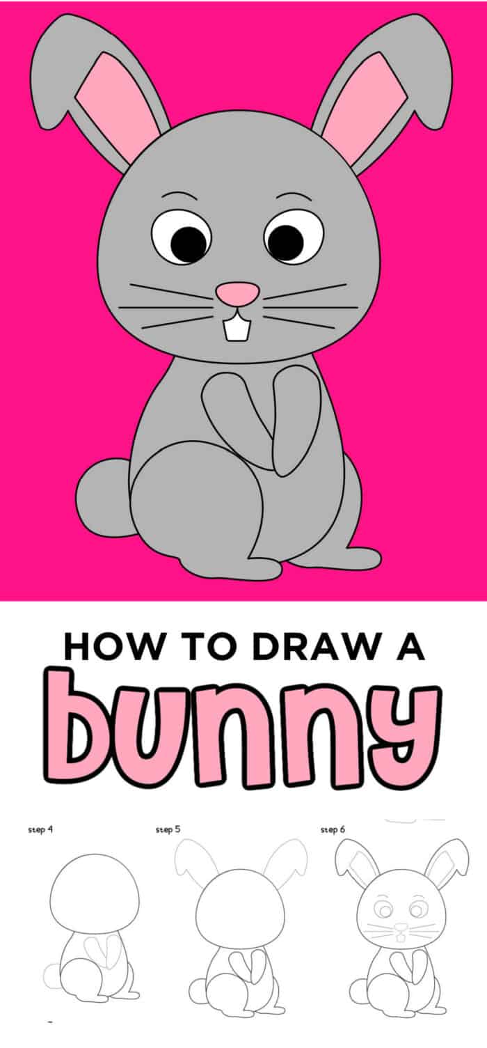 how to draw a bunny 4