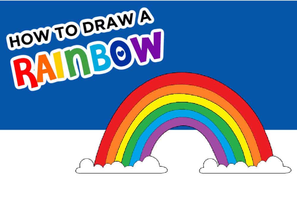 How to Draw a Rainbow Made with HAPPY