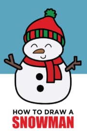 How to Draw A Snowman - Made with HAPPY