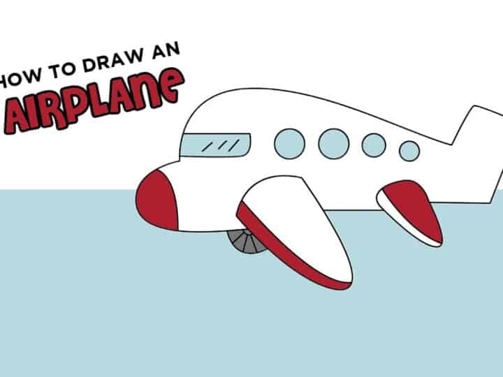 how to draw an airplane