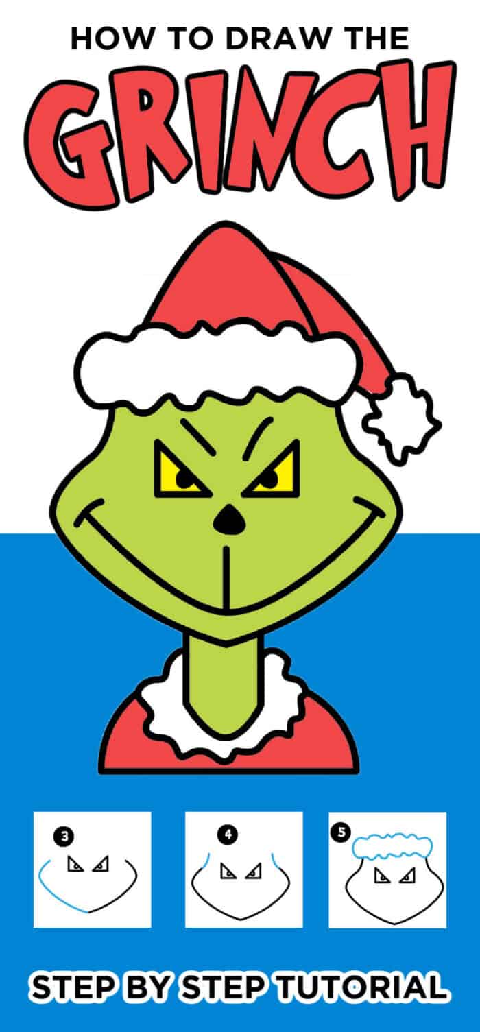 How To Draw the grinch easy step by step