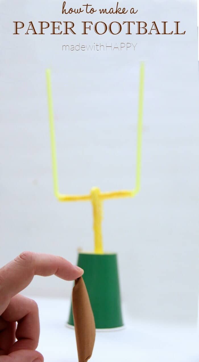 how to make a paper football