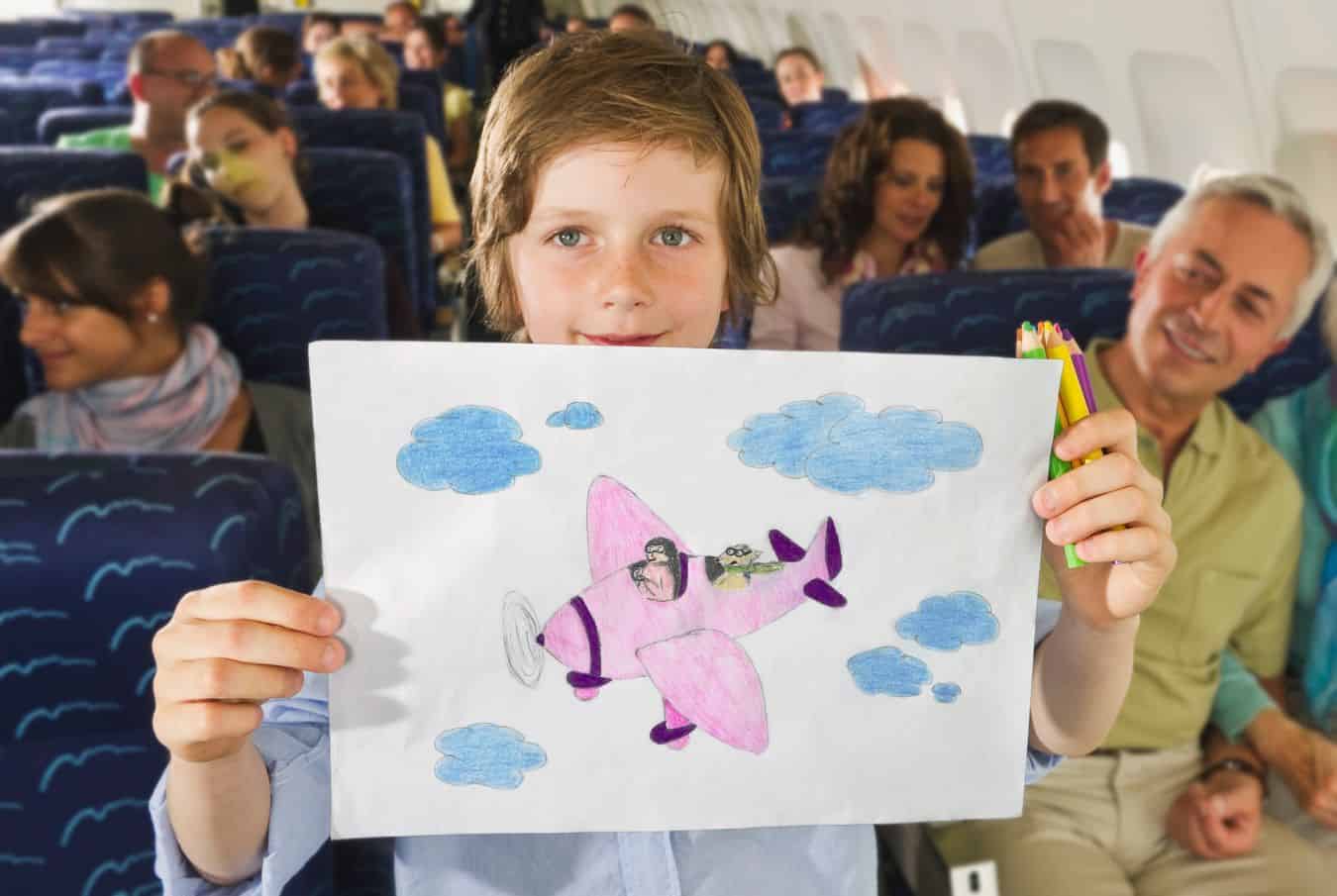 kids airplane drawing