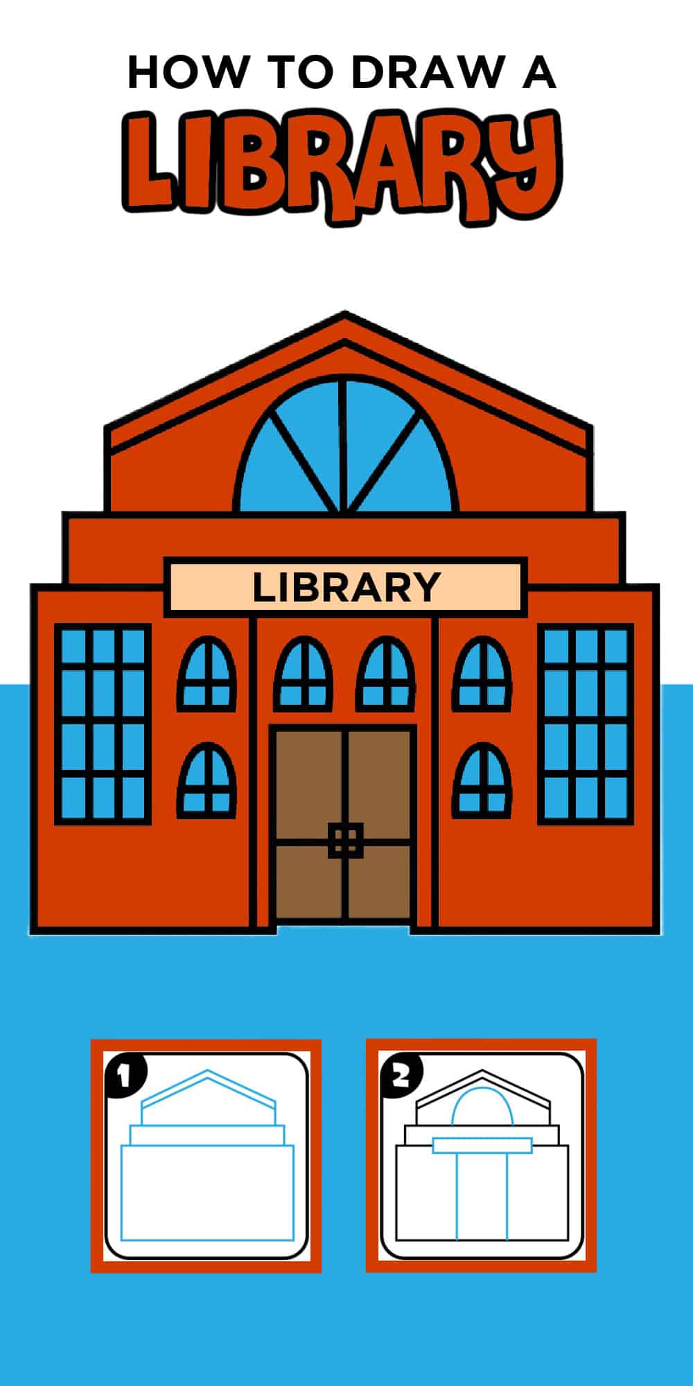 library drawing