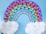 Paint Sample Rainbow Craft - Made with HAPPY Colorful Craft For Kids