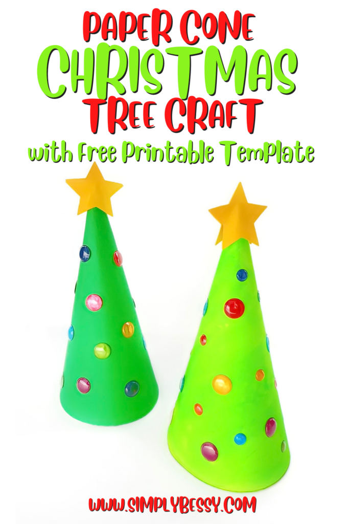 Paper Cone Christmas Tree Template