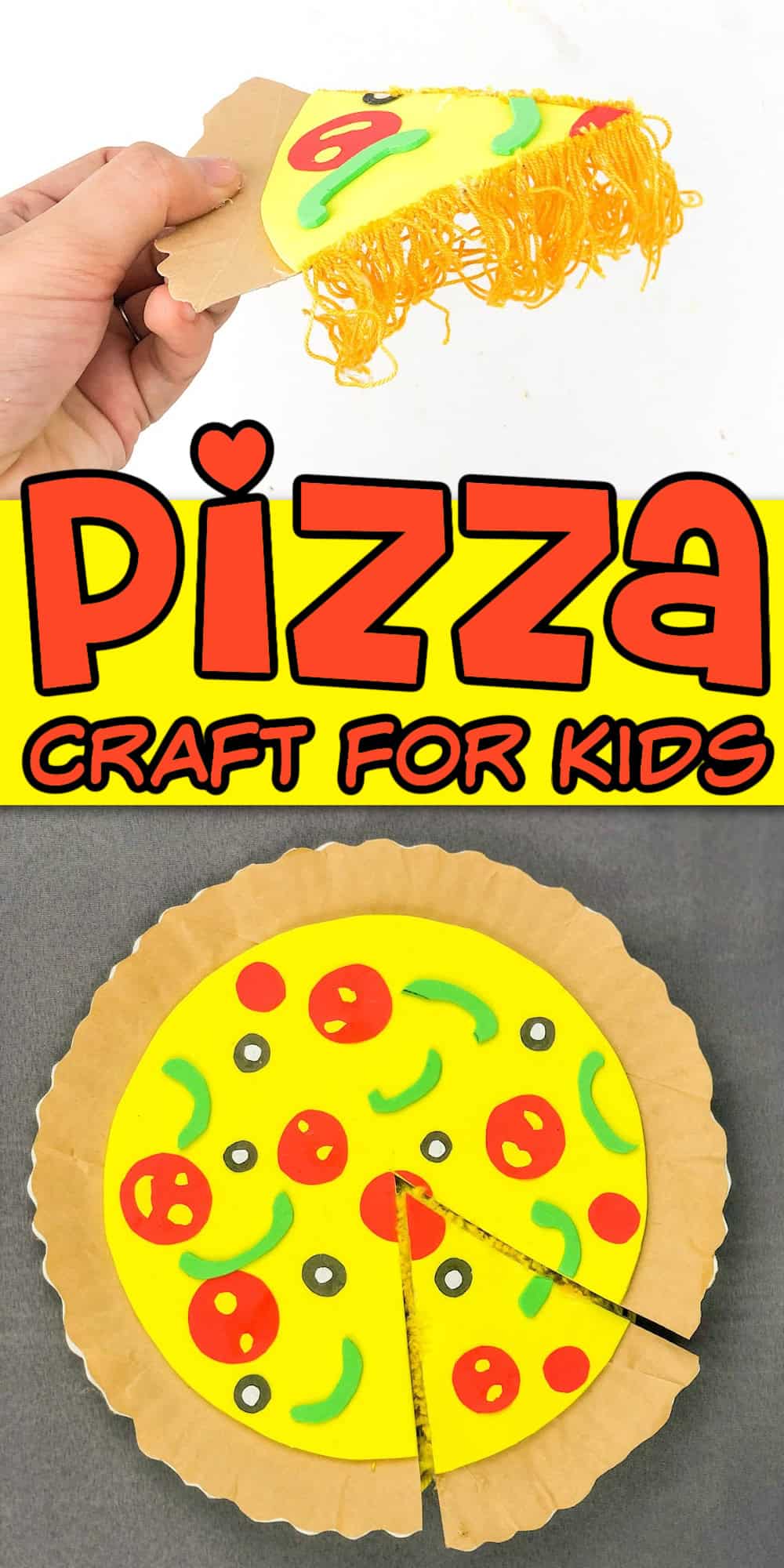 paper plate pizza craft